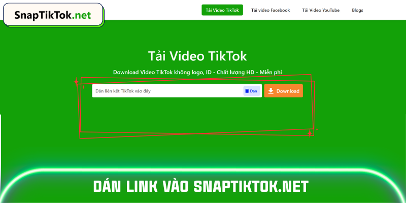 Truy cập Snaptik App trên trình duyệt